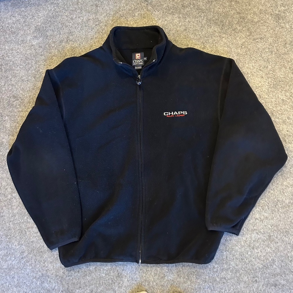 Vintage‎ Chaps Ralph Lauren Full Zip Fleece Jacket Adult 2XL